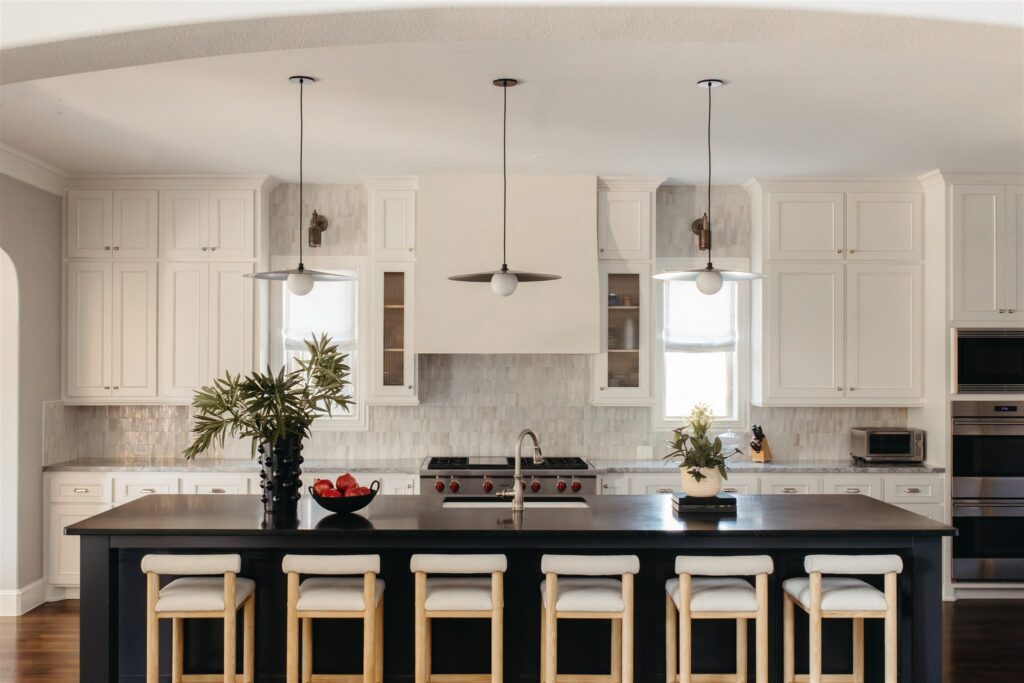 Zelliege backsplash in neutral kitchen