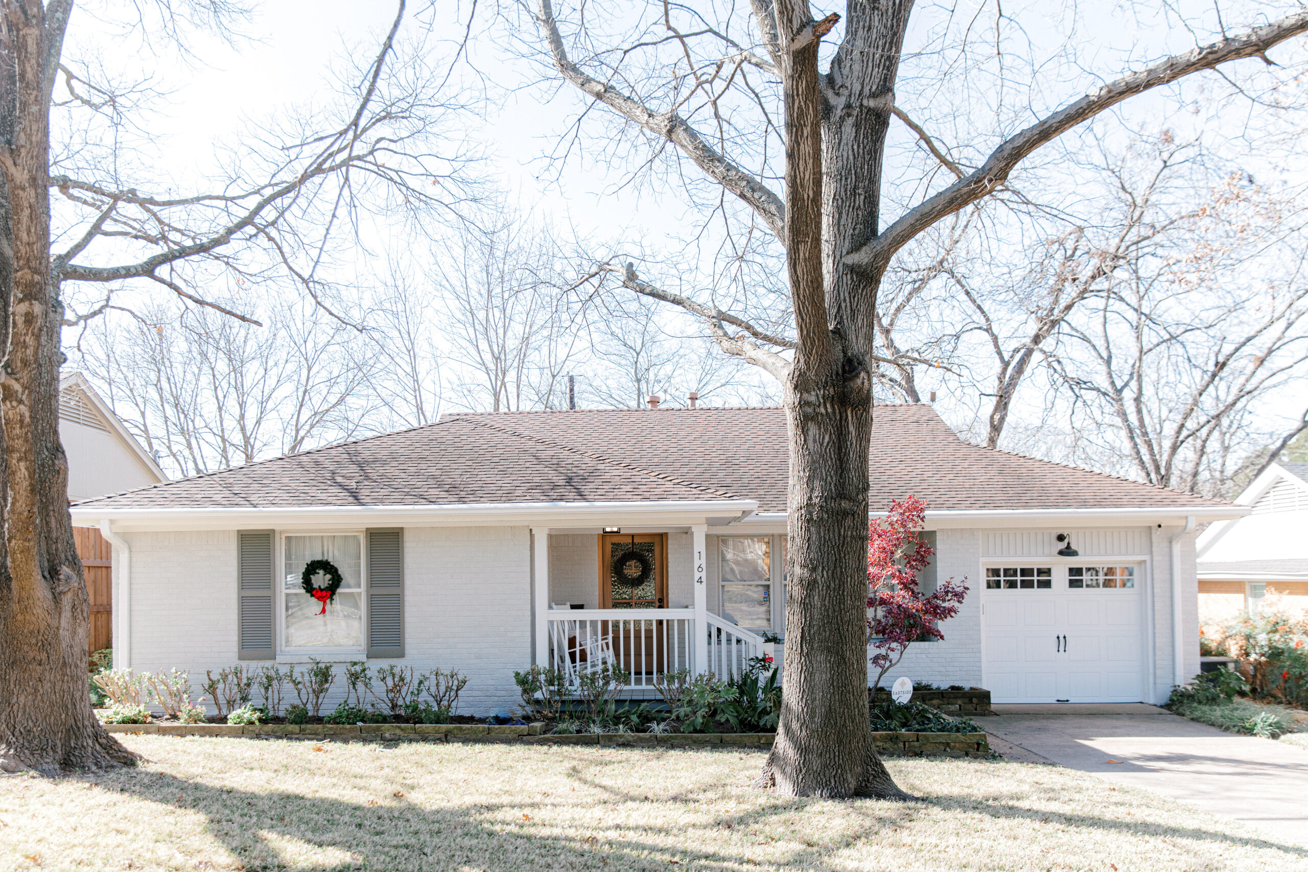 Renovated 50's home exterior